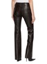 Back View - Click To Enlarge - MON&PAU - Flare Leg Leather Pants