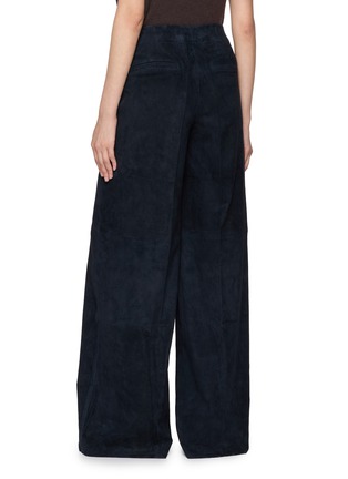 Back View - Click To Enlarge - MON&PAU - Wide Leg Suede Pants