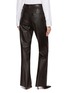 Back View - Click To Enlarge - MON&PAU - Straight Leg Leather Pants