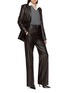 Figure View - Click To Enlarge - MON&PAU - Straight Leg Leather Pants