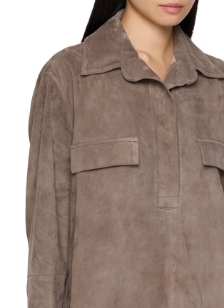  - MON&PAU - Relaxed Suede Shirt