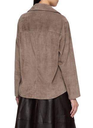 Back View - Click To Enlarge - MON&PAU - Relaxed Suede Shirt