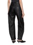 Back View - Click To Enlarge - MON&PAU - Curved Leg Leather Pants