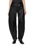 MON&PAU Curved Leg Leather Pants