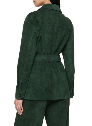 Back View - Click To Enlarge - MON&PAU - Belted Utility Suede Jacket