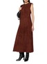 Figure View - Click To Enlarge - MON&PAU - Sleeveless Suede Midi Dress