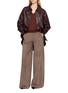 Figure View - Click To Enlarge - MON&PAU - Wide Leg Suede Pants