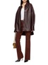 Figure View - Click To Enlarge - MON&PAU - Flare Leg Suede Pants