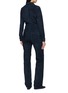 Back View - Click To Enlarge - MON&PAU - Long Sleeves Suede Jumpsuit