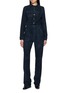 MON&PAU Long Sleeves Suede Jumpsuit