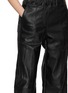 - MON&PAU - Elastic Waist Straight Leg Leather Pants