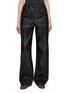 Main View - Click To Enlarge - MON&PAU - Elastic Waist Straight Leg Leather Pants