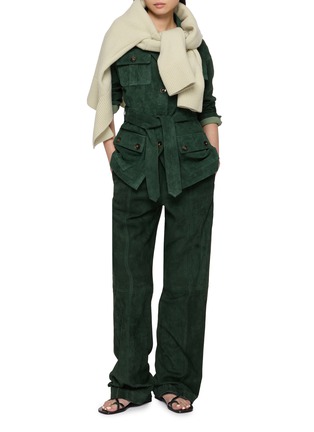 Figure View - Click To Enlarge - MON&PAU - Relaxed Suede Pants