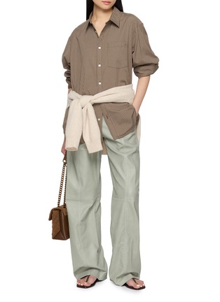 Figure View - Click To Enlarge - MON&PAU - Cropped Leather Pants