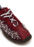 Detail View - Click To Enlarge - MIU MIU - Bubble Embroidered Crystal Women's Sneakers
