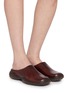 Figure View - Click To Enlarge - MIU MIU - Lifestyle Bubble Leather Sabot