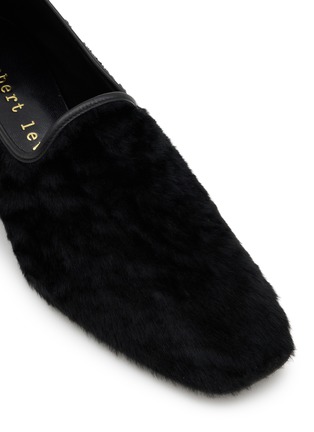 Detail View - Click To Enlarge - HERBERT LEVINE - Soft Touch 30 Shearling Pumps