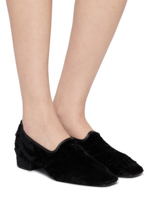 Figure View - Click To Enlarge - HERBERT LEVINE - Soft Touch 30 Shearling Pumps