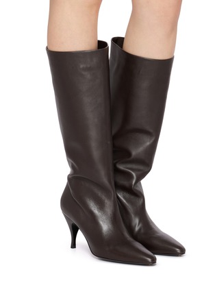 Figure View - Click To Enlarge - HERBERT LEVINE - Silhouette 80 Leather Boots