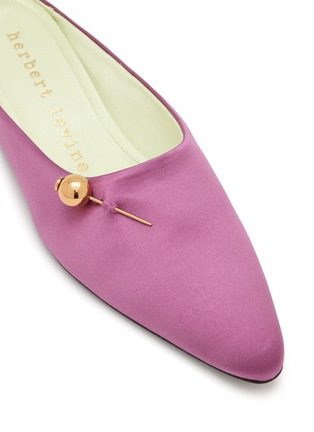 Detail View - Click To Enlarge - HERBERT LEVINE - Sleep On It Satin Mules