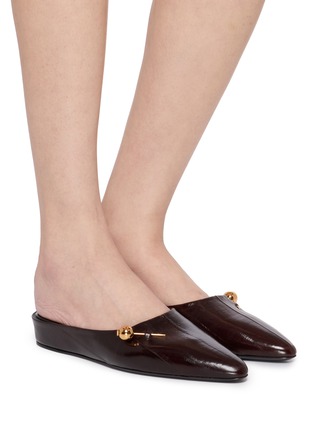 Figure View - Click To Enlarge - HERBERT LEVINE - Sleep On It 30 Leather Mules