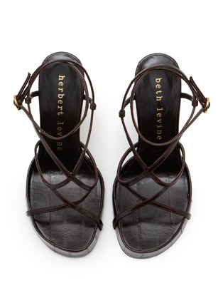 Detail View - Click To Enlarge - HERBERT LEVINE - 100 Ahead of the Curve Leather Heels