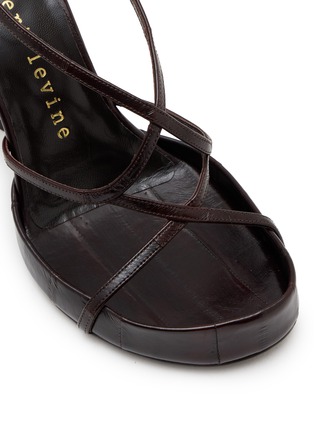 Detail View - Click To Enlarge - HERBERT LEVINE - 100 Ahead of the Curve Leather Heels