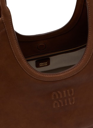 Detail View - Click To Enlarge - MIU MIU - Large Ivy Dumpling Leather Tote Bag