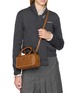Front View - Click To Enlarge - MIU MIU - Arcadie Studded Leather Bag