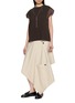 Figure View - Click To Enlarge - SONIA CARRASCO - Asymmetric Cropped Trench Skirt