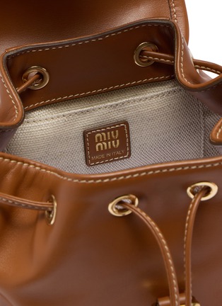 Detail View - Click To Enlarge - MIU MIU - Small Leather Backpack