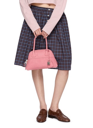 Front View - Click To Enlarge - MIU MIU - Small Vivant Suede Shoulder Bag