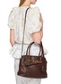 Front View - Click To Enlarge - MIU MIU - Small Aventure Leather Tote