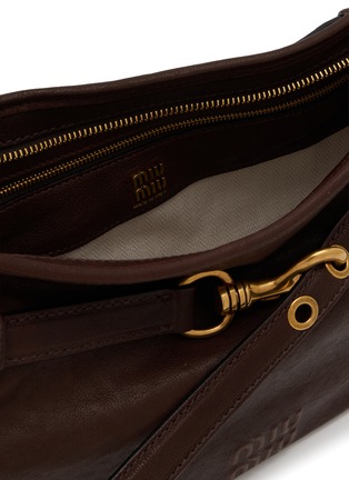 Detail View - Click To Enlarge - MIU MIU - Aventure Suede Hobo Bag