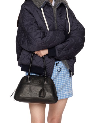 Front View - Click To Enlarge - MIU MIU - Medium Vivant Leather Shoulder Bag