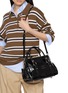 Front View - Click To Enlarge - MIU MIU - Small Leather Bowling Tote Bag