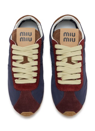 Detail View - Click To Enlarge - MIU MIU - Plume Women's Sneakers