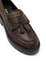 Detail View - Click To Enlarge - MIU MIU - Platform Leather Penny Loafers