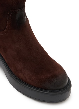 Detail View - Click To Enlarge - MIU MIU - Boyfriend Suede Boot
