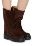Figure View - Click To Enlarge - MIU MIU - Boyfriend Suede Boot