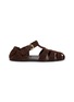 MIU MIU Ruches Fisherman Suede Snadals