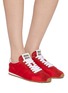 Figure View - Click To Enlarge - MIU MIU - Plume Suede Women's Sneakers