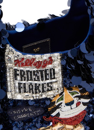 Detail View - Click To Enlarge - ANYA HINDMARCH - Kellogs Frosted Flakes Sequin Mini Tote Bag