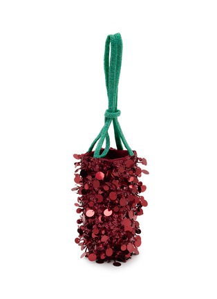 Detail View - Click To Enlarge - ANYA HINDMARCH - Flying Goose Sriracha Sequin Mini Bucket Bag