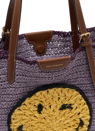 Detail View - Click To Enlarge - ANYA HINDMARCH - N/S Paper Raffia Wink Tote Bag