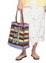 Figure View - Click To Enlarge - ANYA HINDMARCH - Pez N/S Raffia Tote Bag