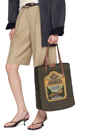 Figure View - Click To Enlarge - ANYA HINDMARCH - Filippo Berio N/S Raffia Tote Bag