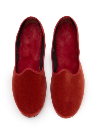 Detail View - Click To Enlarge - C.R.B. - Friulana Venetian Grosgrain Trim Velvet Flats