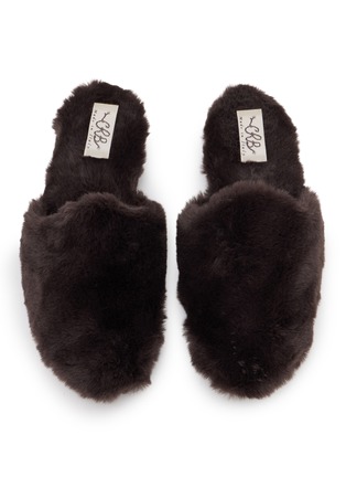 Detail View - Click To Enlarge - C.R.B. - Faux Fur Slippers 