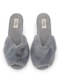 Detail View - Click To Enlarge - C.R.B. - Open-Toe Faux Fur Slippers 
